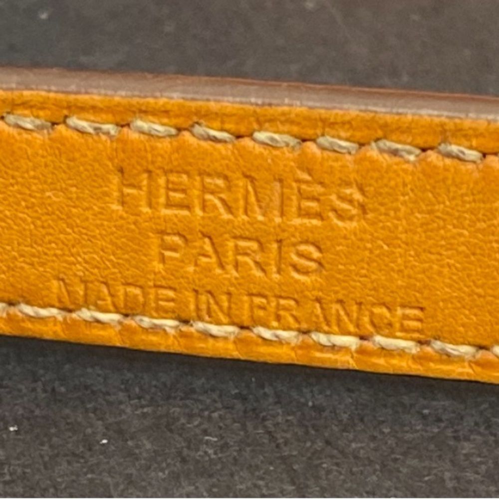 🛍️Hermes Authentic Red Leather Kelly Double Tour Bracelet with Silver Hardware - Picture 14 of 15